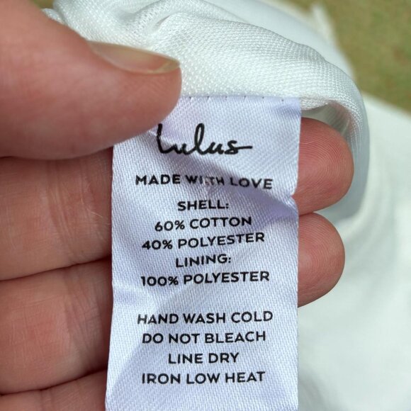 white faux button down a-line skirt - Picture 4 of 4